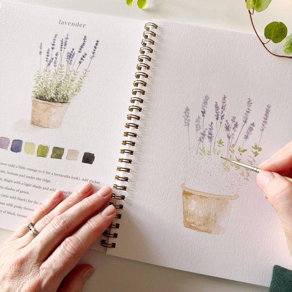 Garden watercolor workbook - Adored A Lovely Boutique