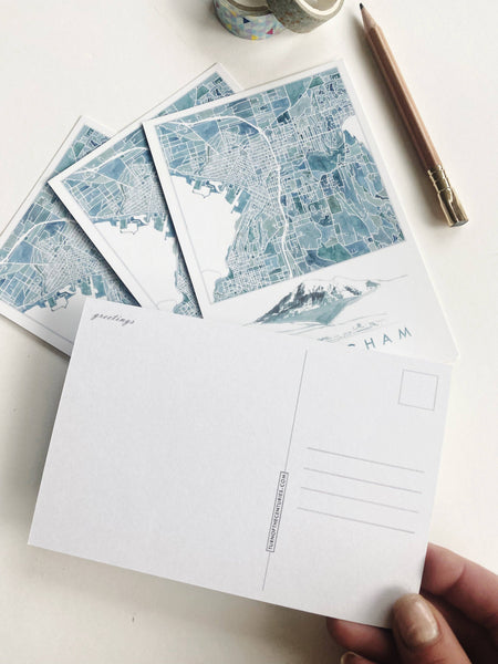 Bellingham + Mount Baker Postcard - Adored A Lovely Boutique