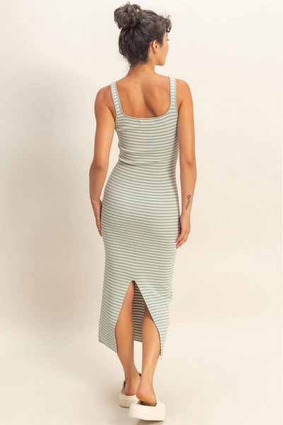 Serena Striped Midi Dress