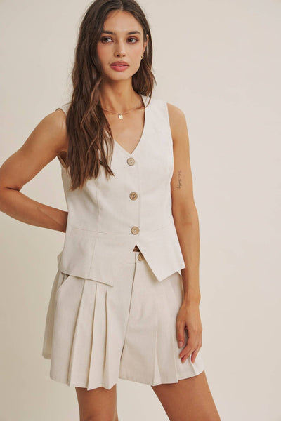 Siena Linen Vest