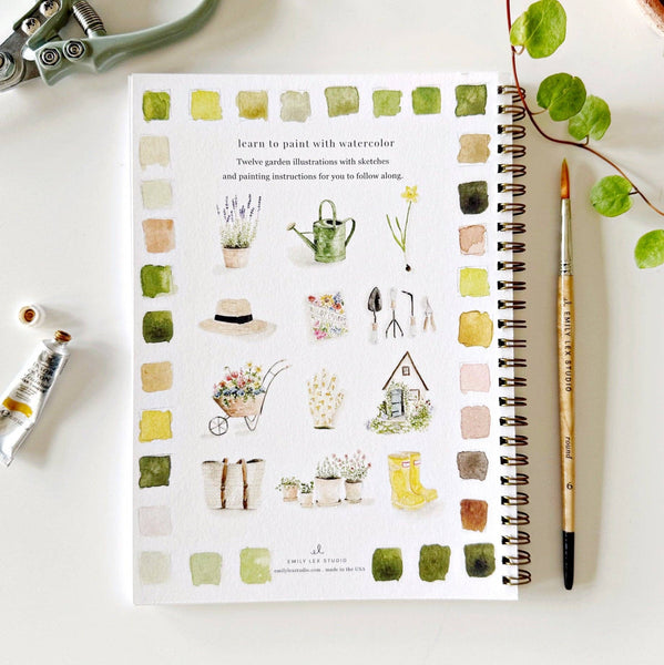 Garden watercolor workbook - Adored A Lovely Boutique