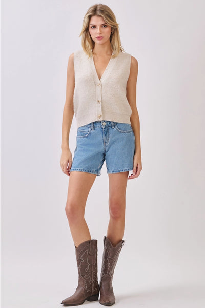 Bow Tie Knit Vest
