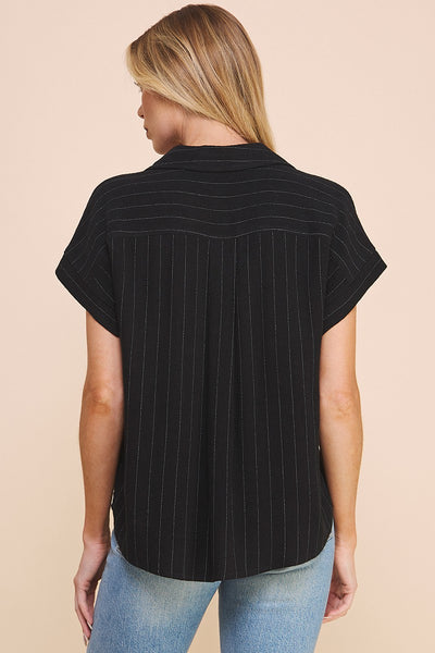 Linen After Hours Stripe Dolman - Adored A Lovely Boutique
