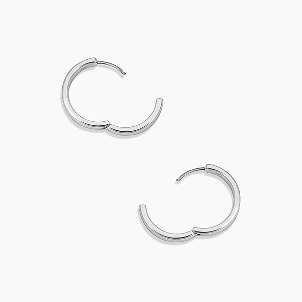 Rose Hoops - Silver