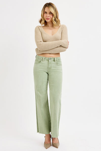 Fern Wide Leg Mid Rise