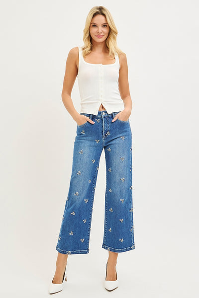 Meadow Blossom High-Rise Crop Wide-Leg