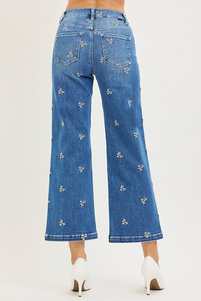 Meadow Blossom High-Rise Crop Wide-Leg