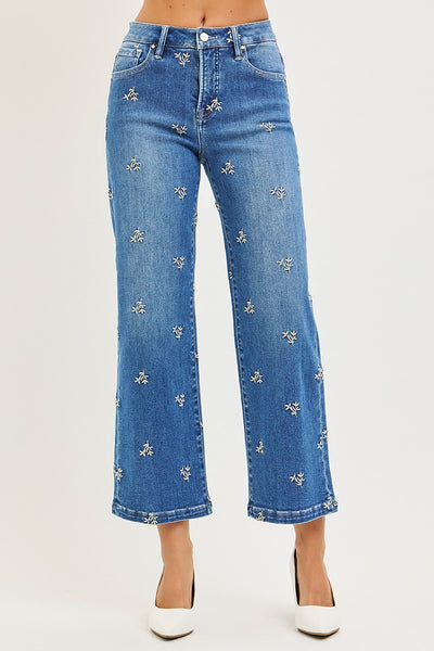 Meadow Blossom High-Rise Crop Wide-Leg