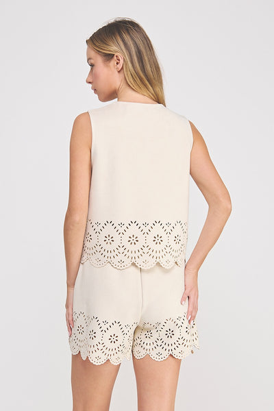 Sienna Suede Cutout Tank - Adored A Lovely Boutique