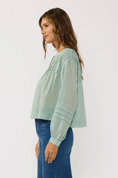 Pintuck Pleated Blouse