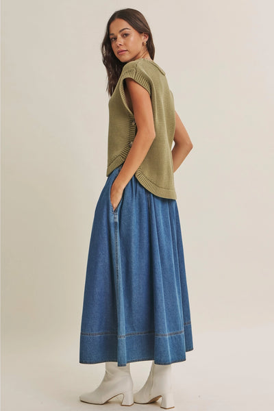 The Laurel Side-Button Vest