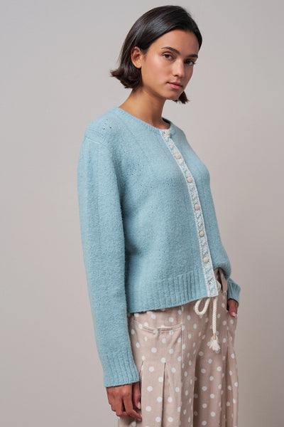 Lace Trim Cardigan