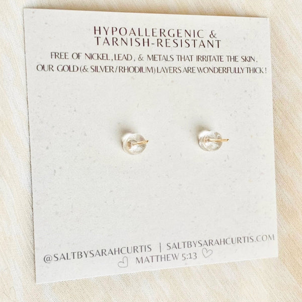 Lacy Heart Studs