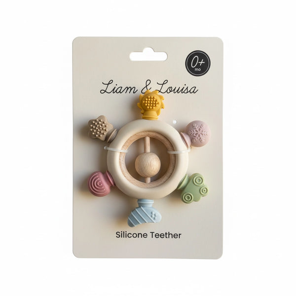 Rainbow Silicone Teether