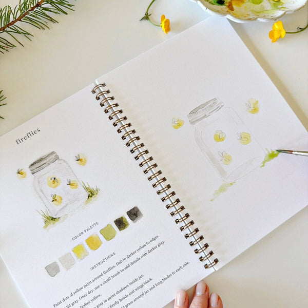 Camping watercolor workbook - Adored A Lovely Boutique