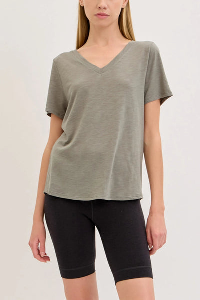 Bamboo Cotton V-Neck - Adored A Lovely Boutique
