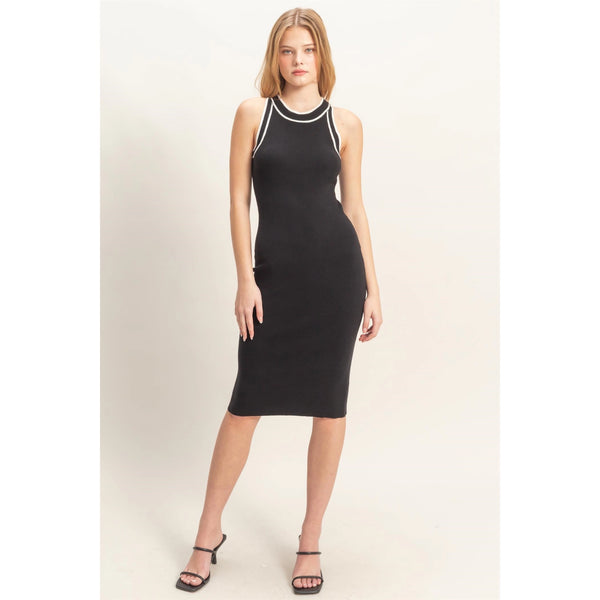Onyx Trim Dress