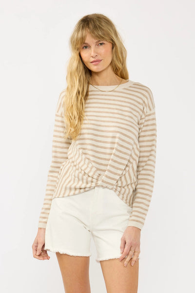 Front Knot Pullover Top
