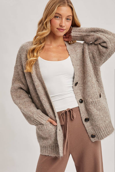 Cozy Days Button Sweater - Adored A Lovely Boutique