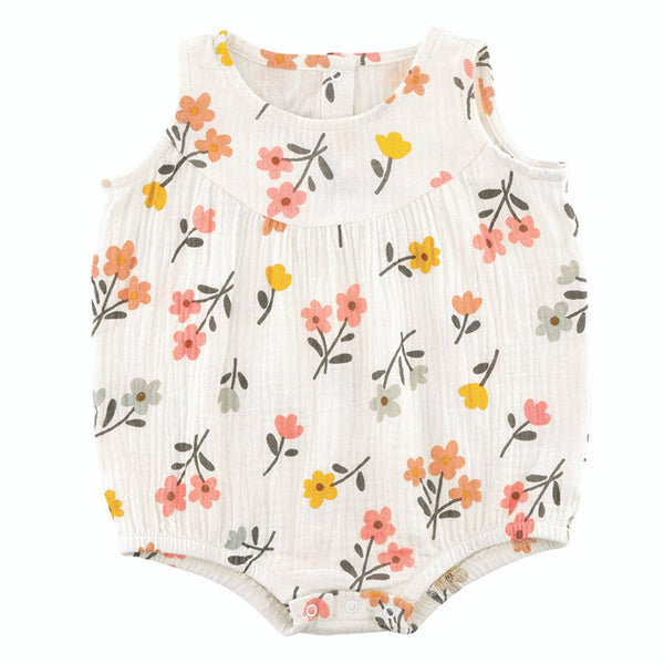 Floral Baby Bubble Romper
