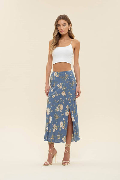 Floral High Waist Skirt