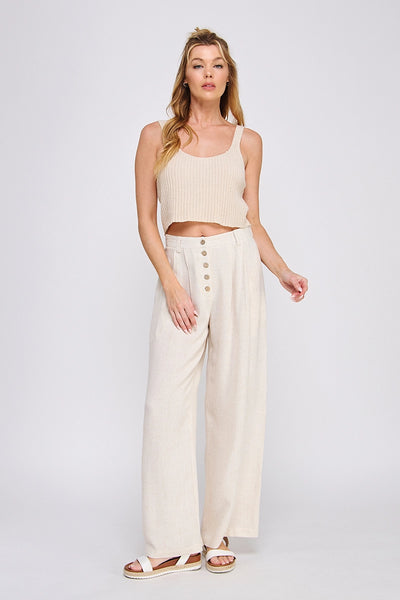 Linen Palazzo Pants