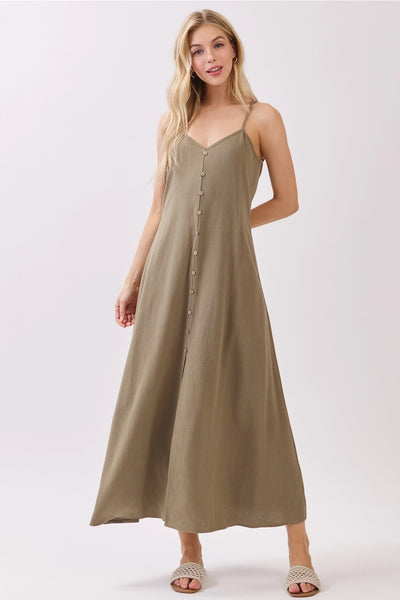 Flowy Button Dress