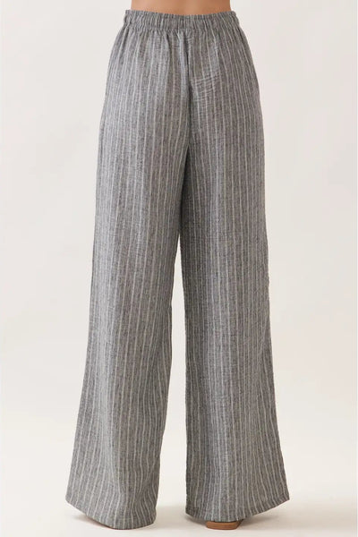 Tie Waist Wide Leg Pants