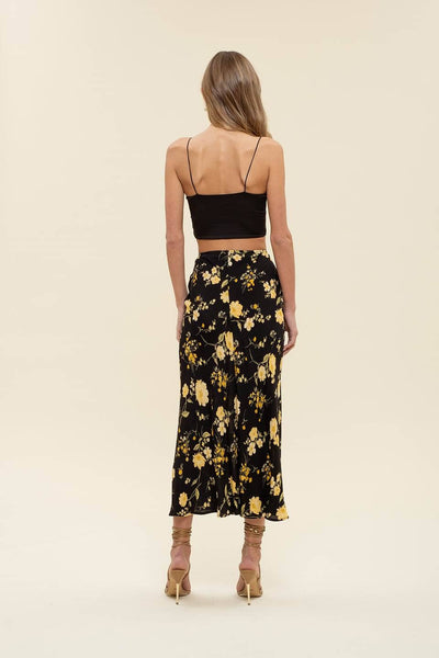Floral High Waist Skirt