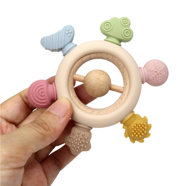Rainbow Silicone Teether