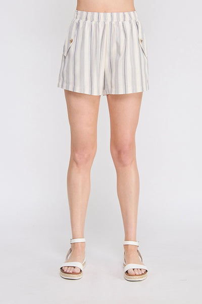 Downtown Deco Striped Shorts