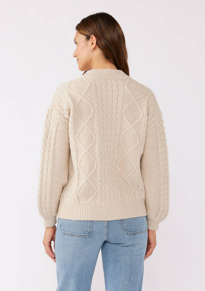 Long Sleeve Cable Zip-Up Coatigan - Adored A Lovely Boutique