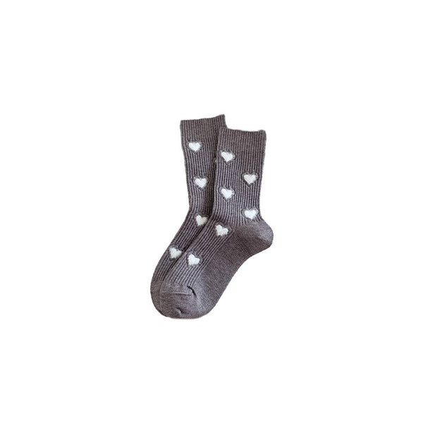 Women’s Thick Mid-Calf Heart Socks - Adored A Lovely Boutique