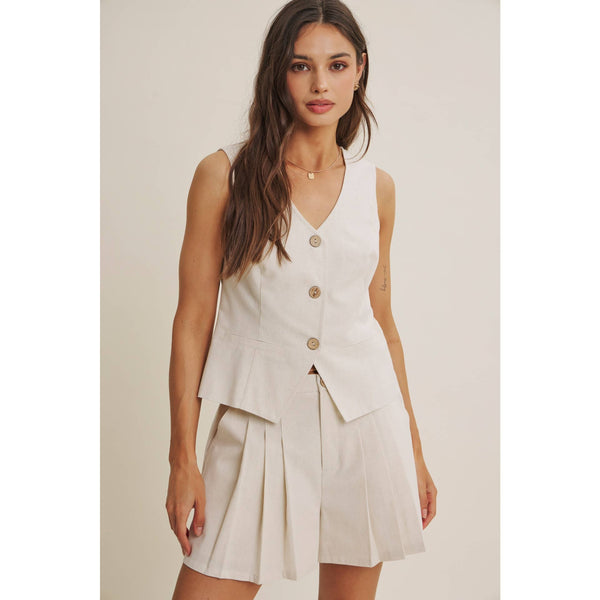 Siena Linen Vest