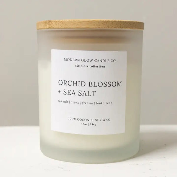 Orchid Blossom + Sea Salt Candle