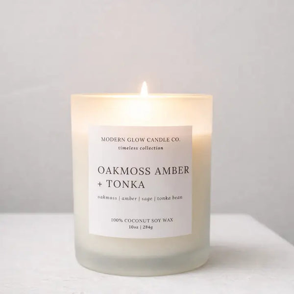 Oakmoss Amber + Tonka Candle
