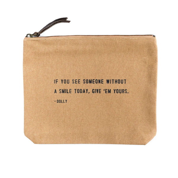 Canvas Zip Bag - Blush