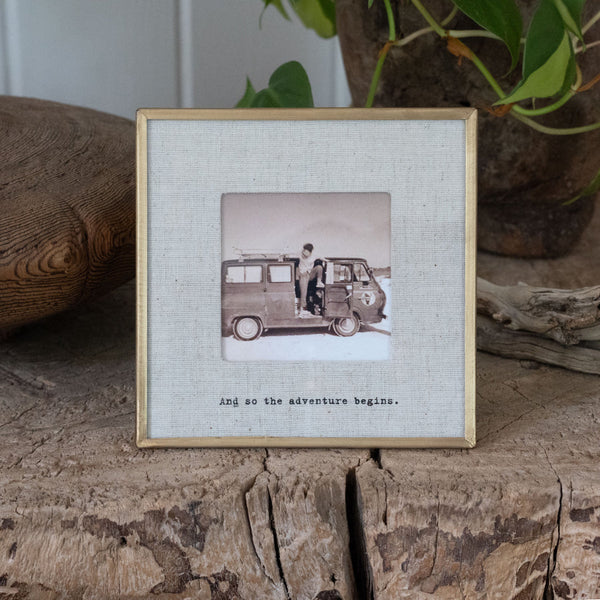 Brass Glass Photo Frame