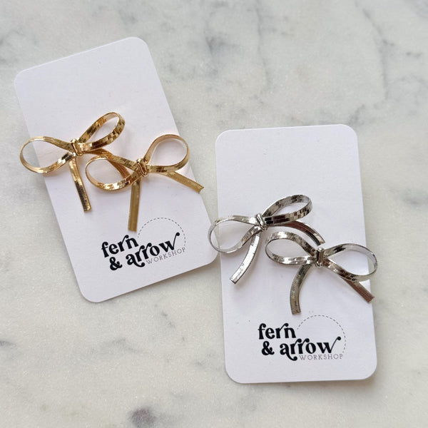 Satin Bow Earrings