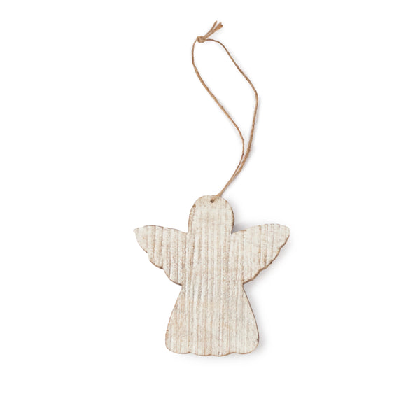 Whitewash Wooden Ornaments