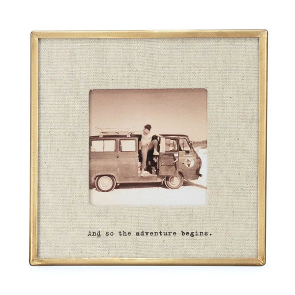 Brass Glass Photo Frame