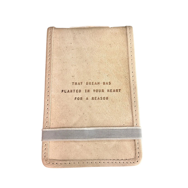 Mini Leather Journal - Honey