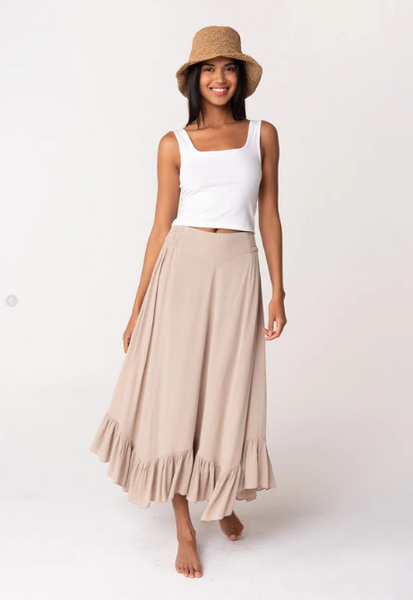 Lainey Ruffle Maxi Skirt
