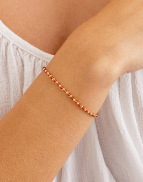 Power Gemstone Brooks Bracelet for Confidence. Agate