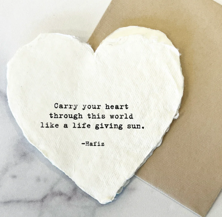 Mini Deckled Heart Shaped Cards - Adored A Lovely Boutique