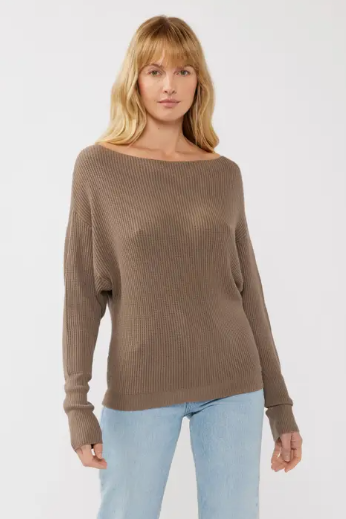 Stacia Waffle Knit Sweater - Adored A Lovely Boutique