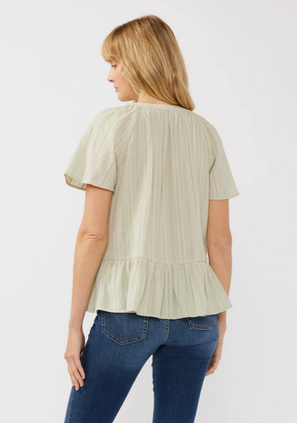 Voyager Flutter Sleeve Top