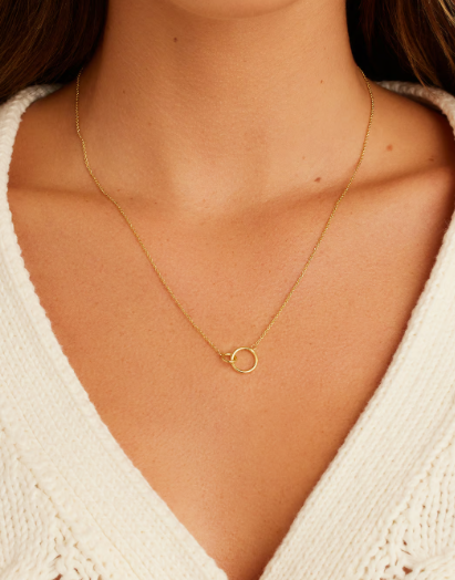 Wilshire Charm Adjustable Necklace Gold