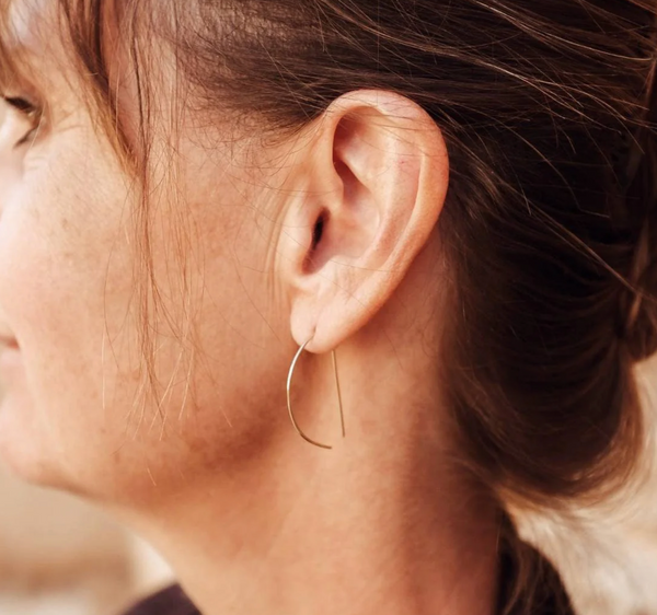 Florence Half Moon Hoops - Adored A Lovely Boutique