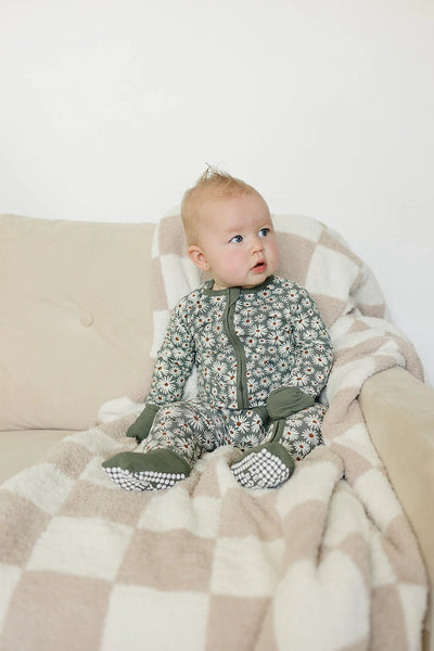 Ribbed Daisy Baby Sleeper